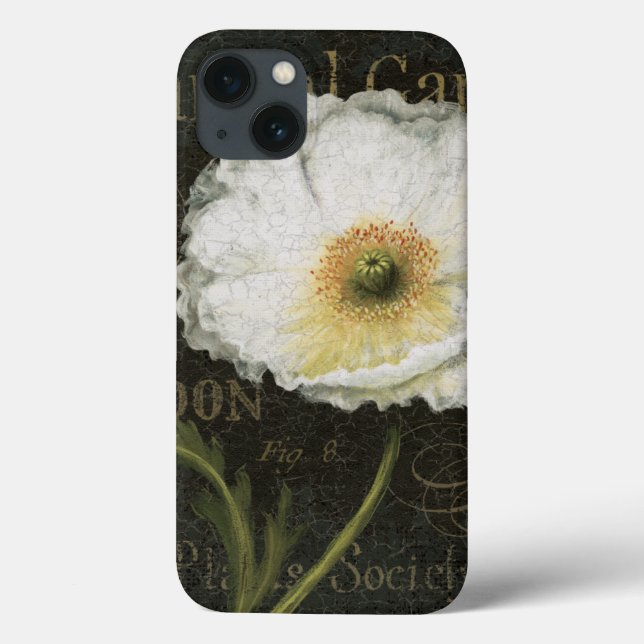 Coques Case-Mate iPhone Fleurs et feuille blancs (Verso)