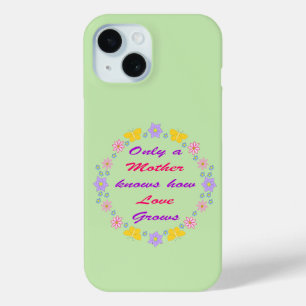 Coque Pour iPhone 15 Fleurs et papillons de la Fête des mères