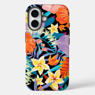 Coques iPhone 16 Fleurs exotiques impressionnantes