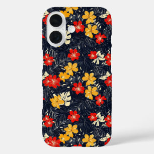 Coques iPhone 16 Fleurs exotiques Motif Floral