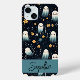 Coque iPhone 15 Mini Fleurs fantômes
