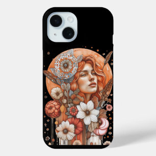 Coque Pour iPhone 15 Fleurs femelles