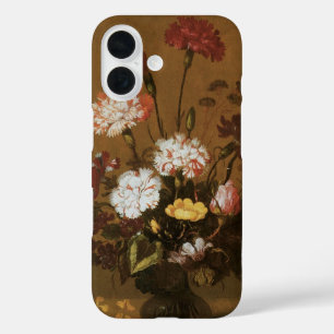 Coques iPhone 16 Fleurs florales de vie morte en Vase, baroque Vint