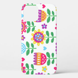 Case-Mate iPhone Case Fleurs gaies Vintage Motif coloré