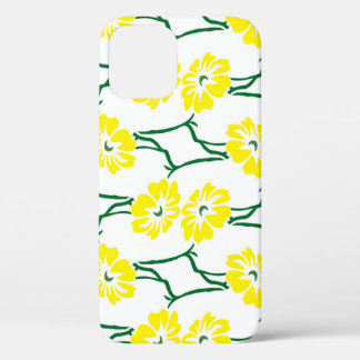 Case-Mate iPhone Case Fleurs Jaunes : Motif sans couture illustré