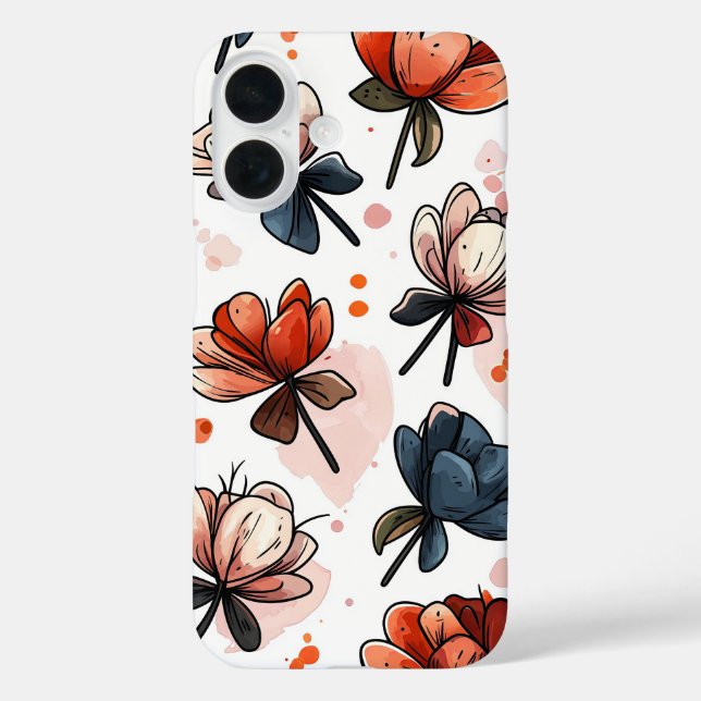 Coques Case-Mate iPhone Fleurs Lune (Verso)