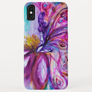 ETUI iPhone Case-Mate FLEURS MORTES BLANCHES EN ROSE, PARKLES D'OR