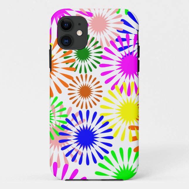 Coques Case-Mate iPhone Fleurs multicolores (Dos)