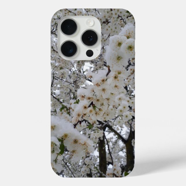Coques Case-Mate iPhone Fleurs neigeuses (Verso)