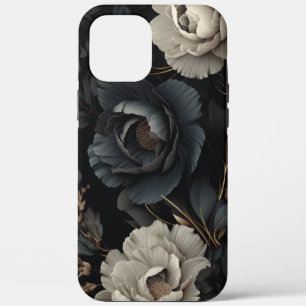Case-Mate iPhone Case Fleurs noires et blanches