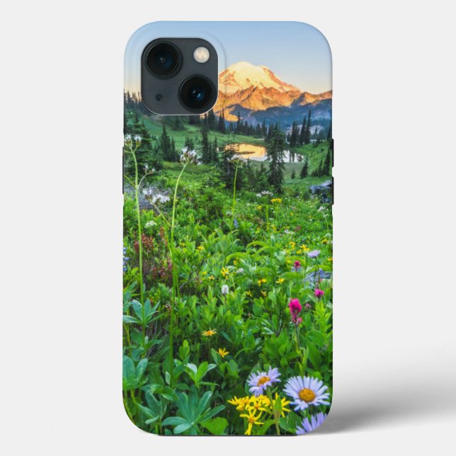 Coques Case-Mate iPhone Fleurs | Parc national du Mont Rainier (Verso)