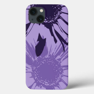 iPhone 13 Coque Fleurs pourpres de Gerbera