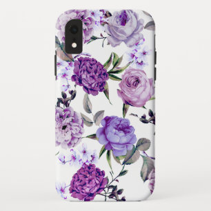 Case-Mate iPhone Case Fleurs pourpres lilas violettes Girly élégantes