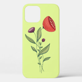 Case-Mate iPhone Case Fleurs printanières Abstrait Botanical Line Art