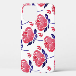 Case-Mate iPhone Case Fleurs printanières, aquarelle motif sans couture.