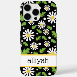 Coques iPhone 16 Pro Max Fleurs Rétro Hippie Motif Marguerite