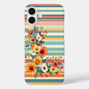 Coques iPhone 16 Plus Fleurs Retro (L)
