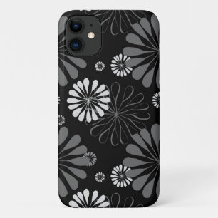 Case-Mate iPhone Case Fleurs rétro noir et blanc