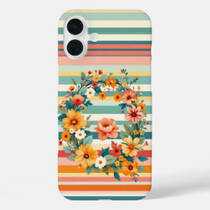 Coques iPhone 16 Plus Fleurs Retro (Q)