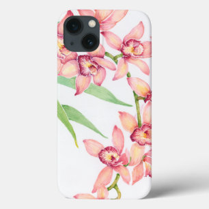 iPhone 13 Case Fleurs roses d'aquarelle
