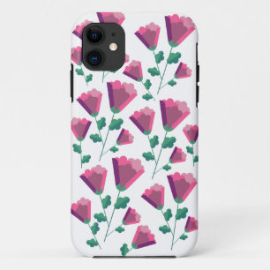 Case-Mate iPhone Case Fleurs roses géométriques Abstraites