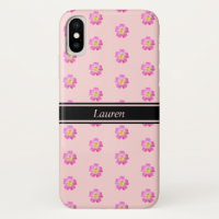 Fleurs roses modernes et belles sur fond rose cora