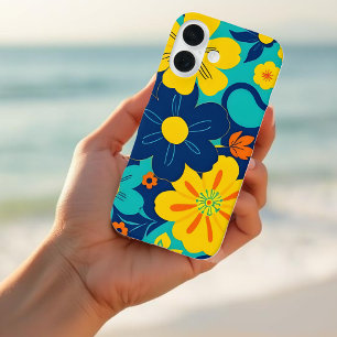 Coques iPhone 16 Fleurs Rush Colorées-Dopamine Style-Retro