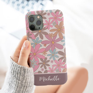 Case-Mate iPhone Case Fleurs sauvages Daisy Personnalisé avec le nom Flo