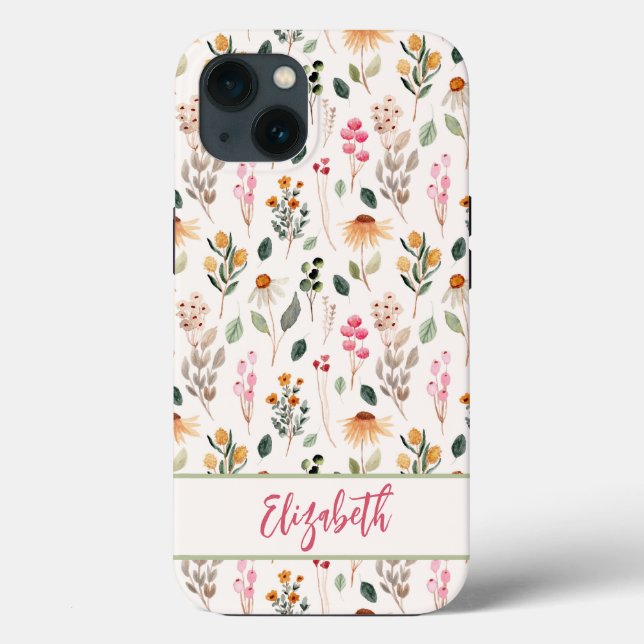 Coques Case-Mate iPhone Fleurs sauvages floraux (Verso)