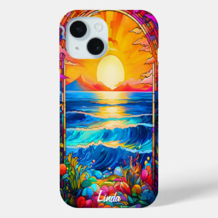 Coque Pour iPhone 15 Fleurs sur Arch Coque-Mate
