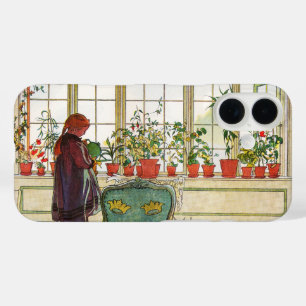 Coques iPhone 16 Fleurs sur le rebord de la fenêtre par Carl Larsso