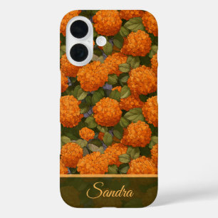 Coques iPhone 16 Fleurs sur mesure d'hydrangeas pour une fête d'ann