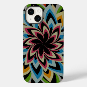 COQUE POUR iPhone 14 FLEURS TOURBILLON COLORÉES