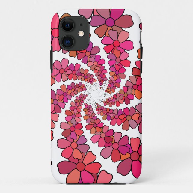 Coques Case-Mate iPhone Fleurs tourbillonnantes psychédéliques florales ré (Dos)