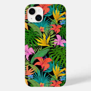 Coque Pour iPhone 14 Plus Fleurs tropicales colorées