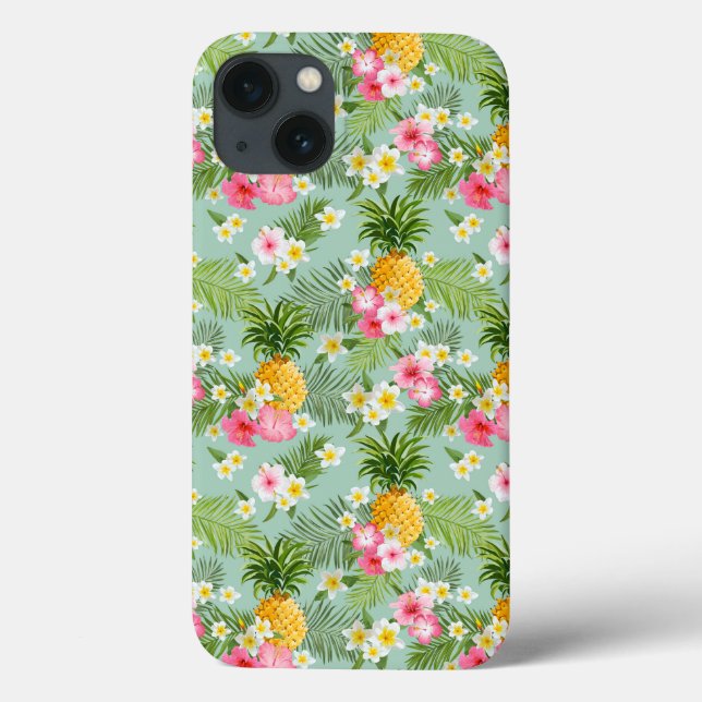 Coques Case-Mate iPhone Fleurs tropicales et ananas (Verso)