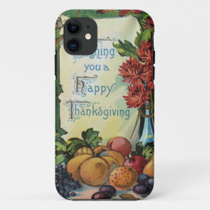 Coque iPhone 11 Fleurs Vase Fruit Thanksgiving Wishbone