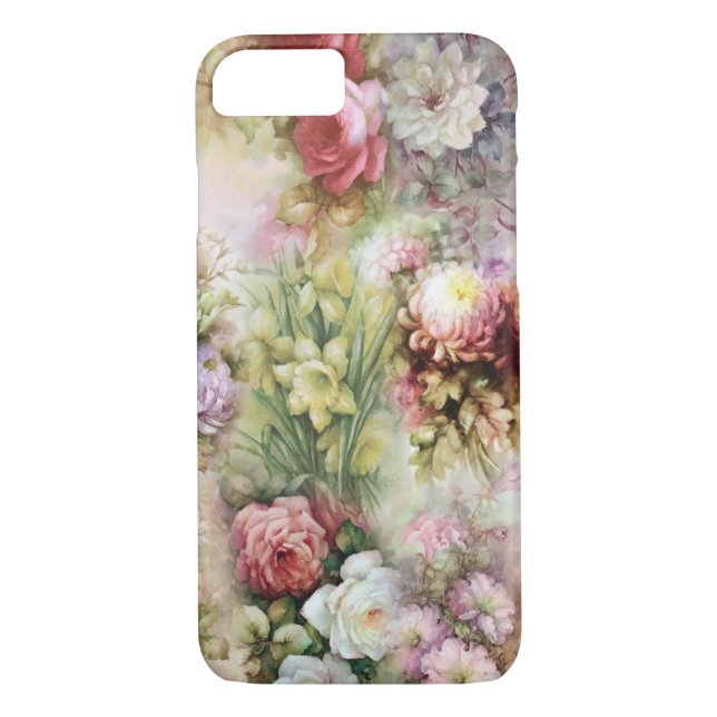 Coques Case-Mate iPhone Fleurs vintages (Dos)