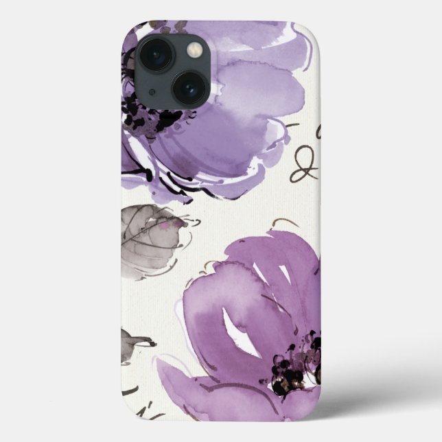 Coques Case-Mate iPhone Fleurs violettes (Verso)