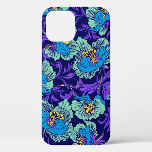 Case-Mate iPhone Case Fleurs violettes et bleues William Morris