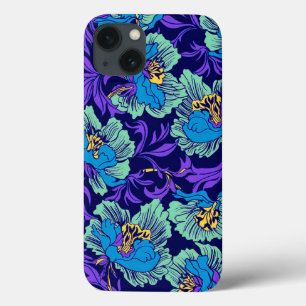 Case-Mate iPhone Case Fleurs violettes et bleues William Morris