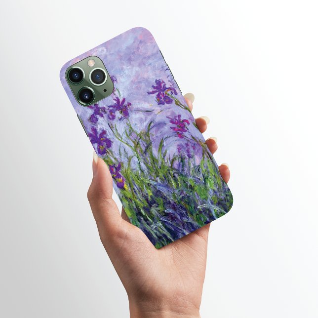 Coques Case-Mate iPhone Fleurs violettes Iris Claude Monet (Créateur téléchargé)