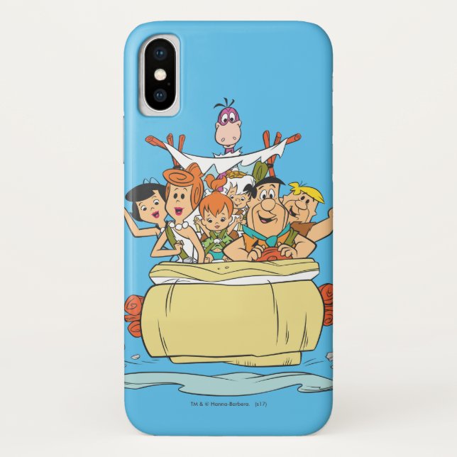 Coques Case-Mate iPhone Flintstones Family Roadtrip (Dos)