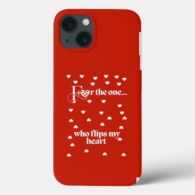 Coques Case-Mate iPhone Flips Mon Coeur - Rouge (Verso)