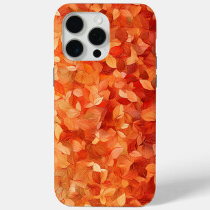 Coque iPhone 15 Pro Max 🌺 Floral abstrait audacieux en rouge et rose 🌺