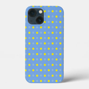 Case-Mate iPhone Case Floral Abstrait de Gerberas Jaunes sur Bébé Bleu