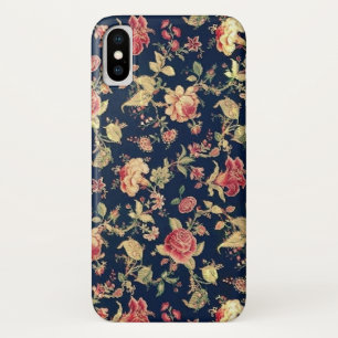 Case-Mate iPhone Case Floral bleu vintage s'est levé