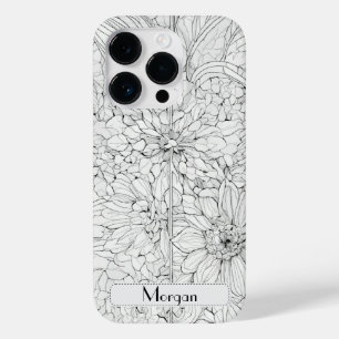 Coque Pour iPhone 14 Pro Floral Botanique fleur sauvage Personnalisé