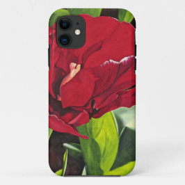 Case-Mate iPhone Case Floral de pivoine rouge