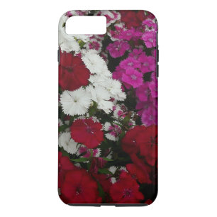 Coques Pour iPhone Floral Dianthus blanc, rose et rouge
